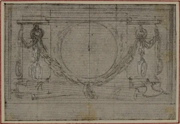 Studie für En Tête Vignette in Tacitus "Tibère, ou Les Six Premiers Livres des Annales", Buch II