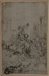 Studie für Lucains "La Pharsale", Canto VI