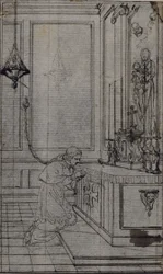 Studie für Vignette in Abbé Dinouarts "Vie du Venerable don Juan de Palafox", S. 256