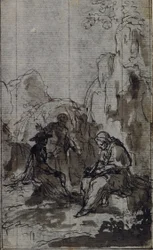 Studie für Vignette in Abbé Dinouarts "Vie du Venerable don Juan de Palafox", S. 391