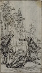 Studie für Vignette in Voltaires "La Pucelle d