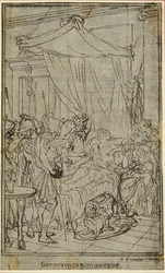 Studie für eine Illustration in Tacitus "Tibère, ou Les Six Premiers Livres des Annales" Buch II, Bd. 1