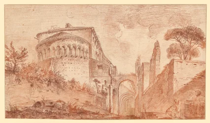 Die Kirche SS. Giovanni e Paolo in Rom, von der Apsis aus gesehen