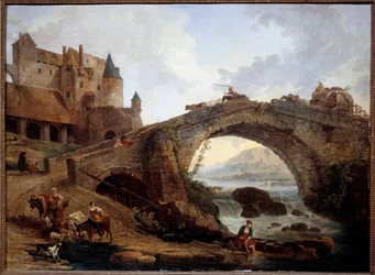 Landschaft mit Brücke, 1776, 0,76 x 1,04 m, Montpellier, Musée Fabre