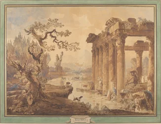 Landschaft mit Ruinen