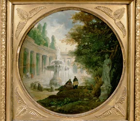 Park mit Brunnen