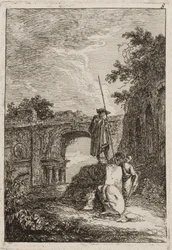 Tafel Acht aus Abende in Rom, 1763-64