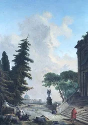 Terrasse eines römischen Palastes