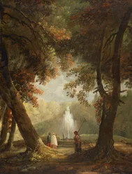 Der große Brunnen in der Villa Conti, Frascati, ca. 1761