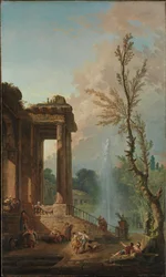 Der Portikus eines Landsitzes