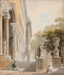 Ansicht der Villa Medici
