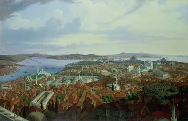 Panorama von Konstantinopel von der Suleymaniye Camii, 1844