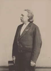 Porträt des Organisten und Komponisten Edmund Kretschmer 1830-1908
