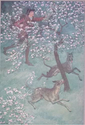 Er hat Augen der Jugend, er riecht nach April und Mai, Illustration aus Die lustigen Weiber von Windsor, 1910
