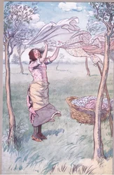 "Ich wasche, wringe... und mache alles selbst", Illustration aus 