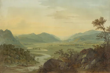 Carne River von Loudoun Castle, Ayrshire, 1804