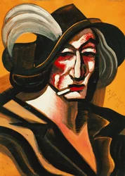 Dame mit Hut