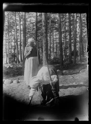 Modelle für das Gemälde Luutamummot in Niemenlautta