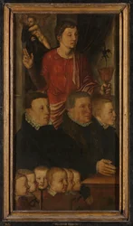 Linker Flügel eines Gedenk-Triptychons