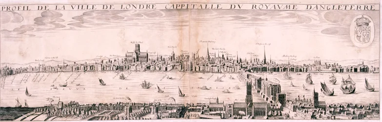 Blick auf London von Süden