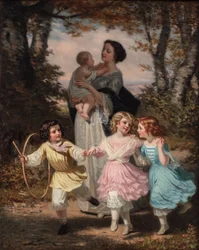 Mutter und Kinder, ca. 1840-80