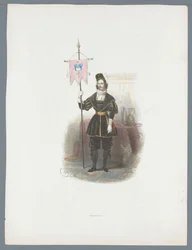 Mann in historischem Kostüm