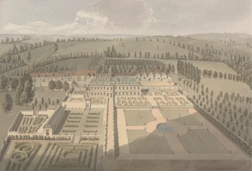 Sarsden House und Gärten, Oxfordshire: Vogelperspektive