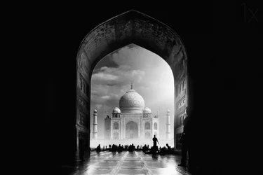 Majestätisches Taj Mahal Tor