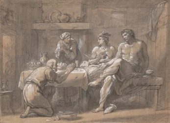 Jupiter und Merkur im Haus von Baucis und Philemon, 18. Jahrhundert