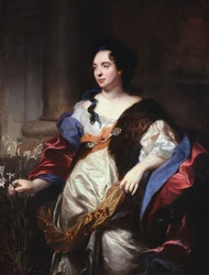 Porträt von Marie Cadenne, Ehefrau von Desjardins (1640-94), 1684