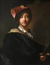 Selbstporträt im Turban, 1698