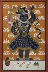 Göttliches Blaues Krishna Kind