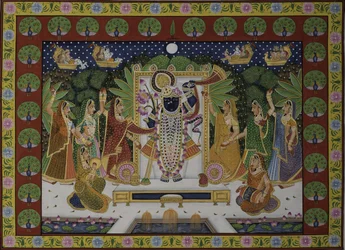 Gopis, die Krishna verehren