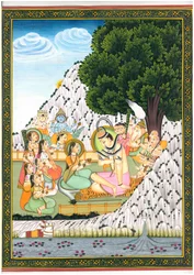 Shiva Parvati Göttliches Treffen