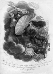 Die revolutionäre Wut bricht auf, um die Nationen Europas zu versklaven oder zu vernichten, 1816.