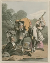 Illustration aus Hudibras von Samuel Butler