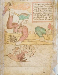 Thor fängt die Midgardschlange, aus 