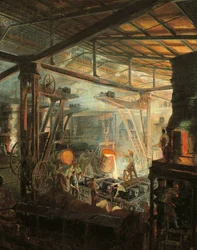 Frankreich, Die Gießerei (um 1864)