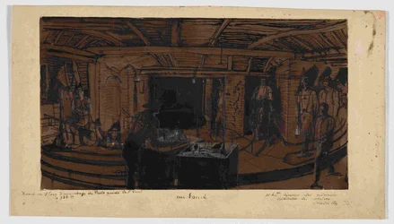 Im Hintergrund, das Frühstück der Bergleute, 1866