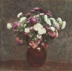 Astern in einer Vase