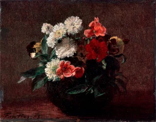 Blumen in einer irdenen Vase, 1883