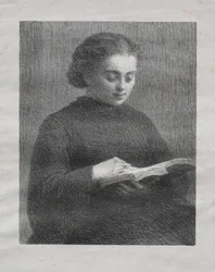 Lesen: Porträt der Schwester des Künstlers, 1897