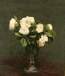 Weiße Rosen, 1875