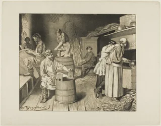 Szenen aus dem russischen Volksleben