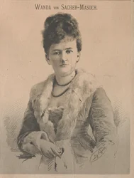 Schriftstellerin Wanda von Sacher-Masoch, geb. Angelika Aurora Rümelin, 1879