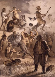 Illustration für die Geschichte Der verlorene Brief aus Abende auf einem Weiler bei Dikanka von Nikolai Gogol