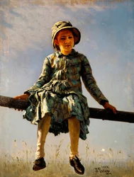Libelle. Porträt der Tochter des Künstlers