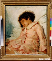Porträt von Nadia Repina, Tochter des Künstlers