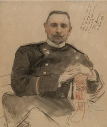 Porträt von Stepan Petrovich Krachkovsky 1866-1913, 1907