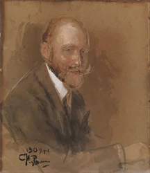 Porträt des Dramatikers Prinz Wladimir Wladimirowitsch Bariatinsky 1874-1941
